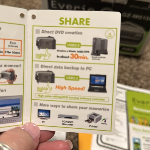 JVC Everio G Series Hard Disk Camcorder 34X Optical Hyper Zoom (GZ-MG140) EUC! - Picture 11 of 16